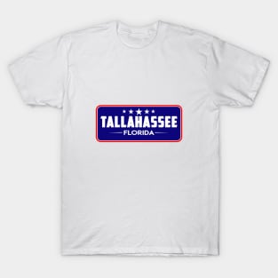 Tallahassee Florida Tropical Beach Surfing Surf  Vacation FL T-Shirt